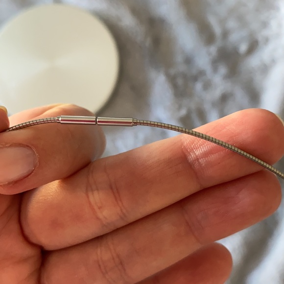 Humphrey Stainless Steel Necklace - Steel and Gold - Picture 6 of 6